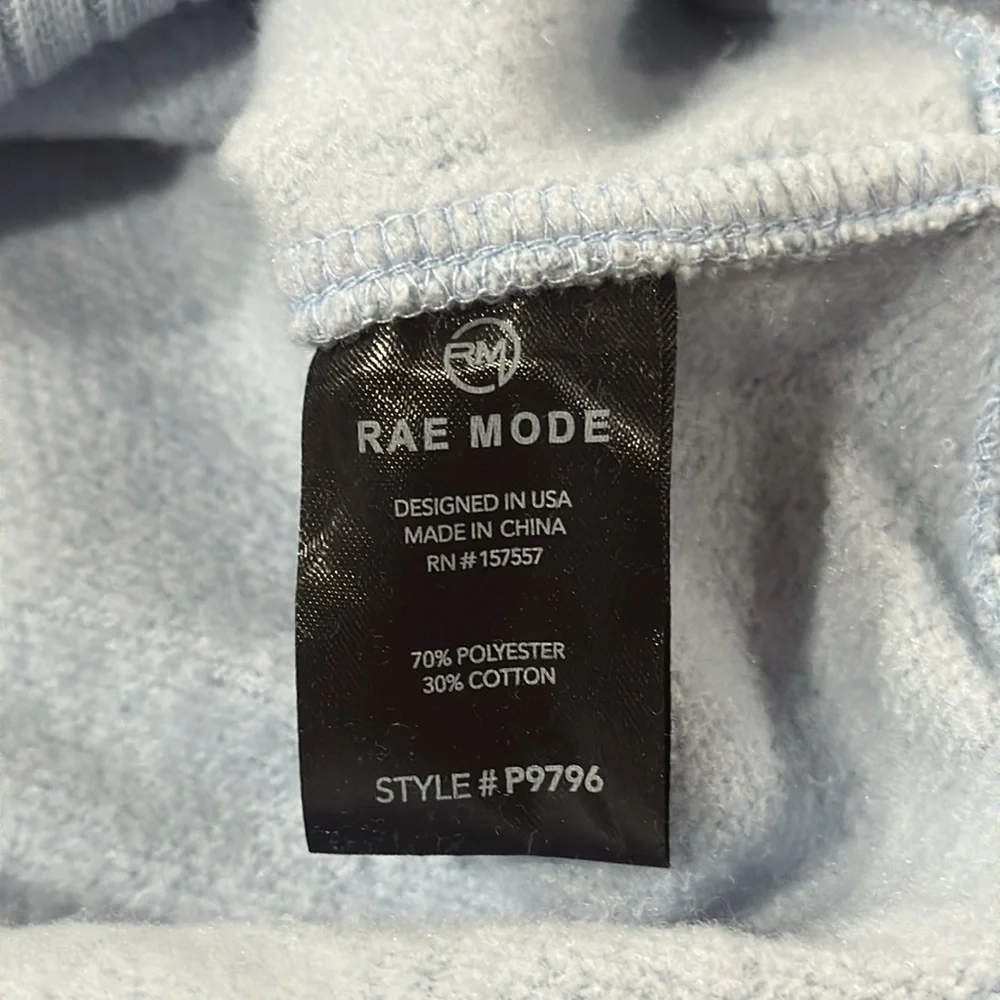 Rae Mode Women's Light Blue Quarter-Zip Sweatshirt